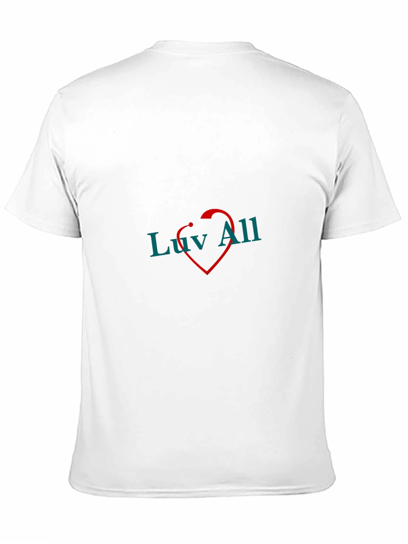 Luv All T-Shirt - Black Cotton Graphic Tee
