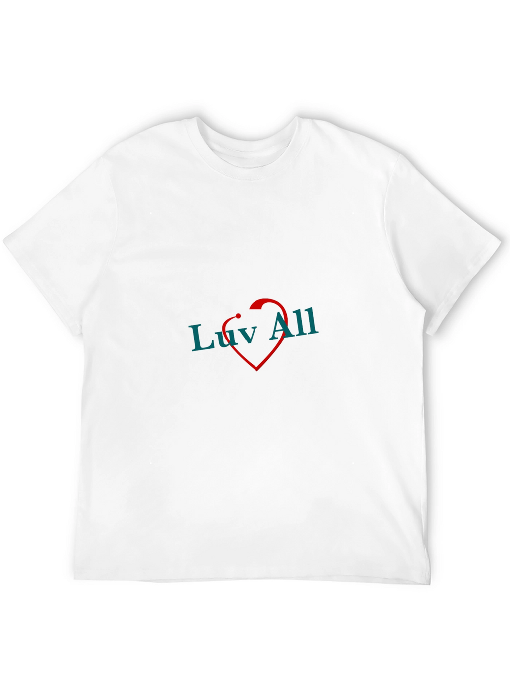 Luv All T-Shirt - Black Cotton Graphic Tee