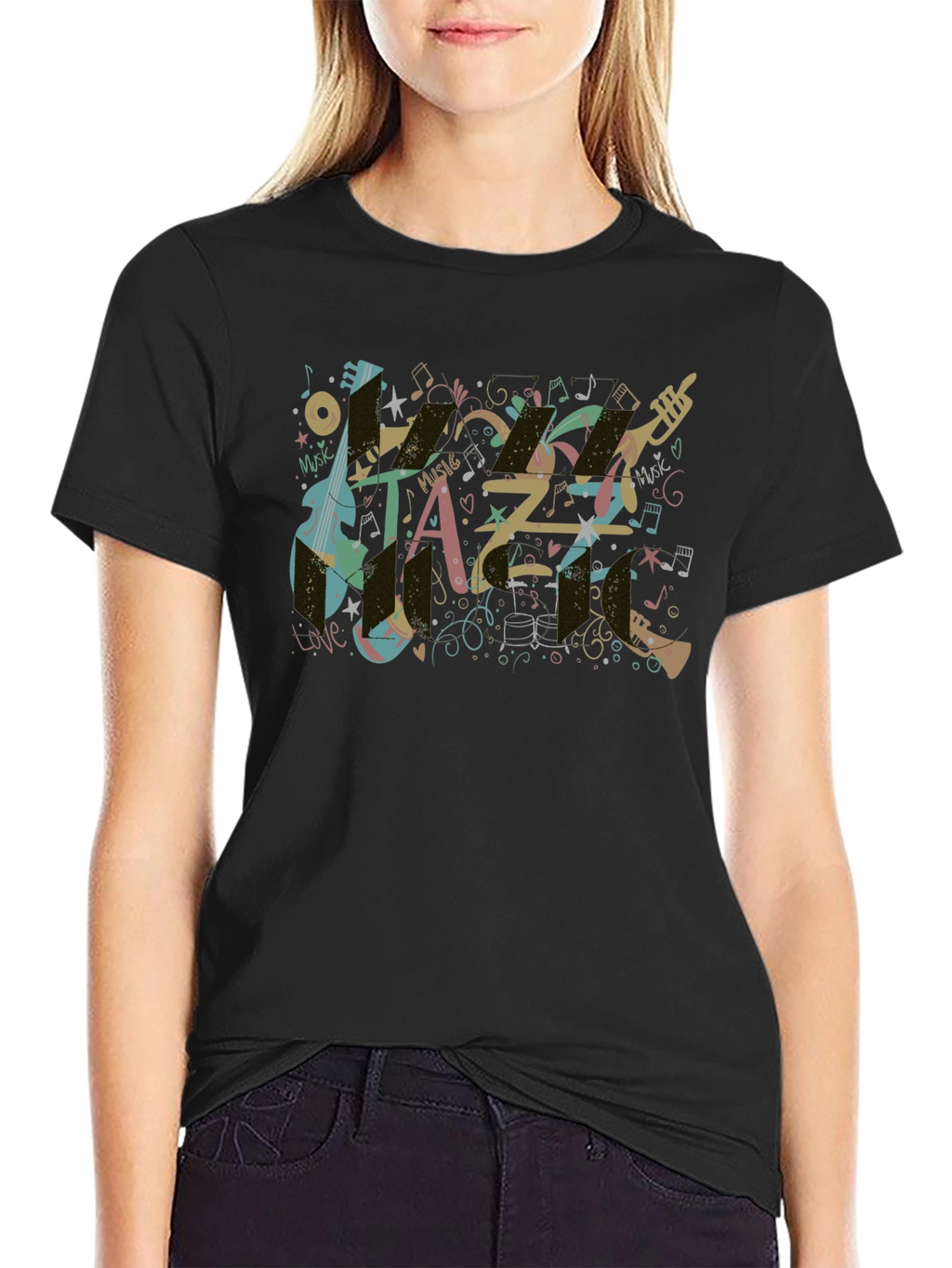 Jazz Music T-Shirt Cool Graphic Tee