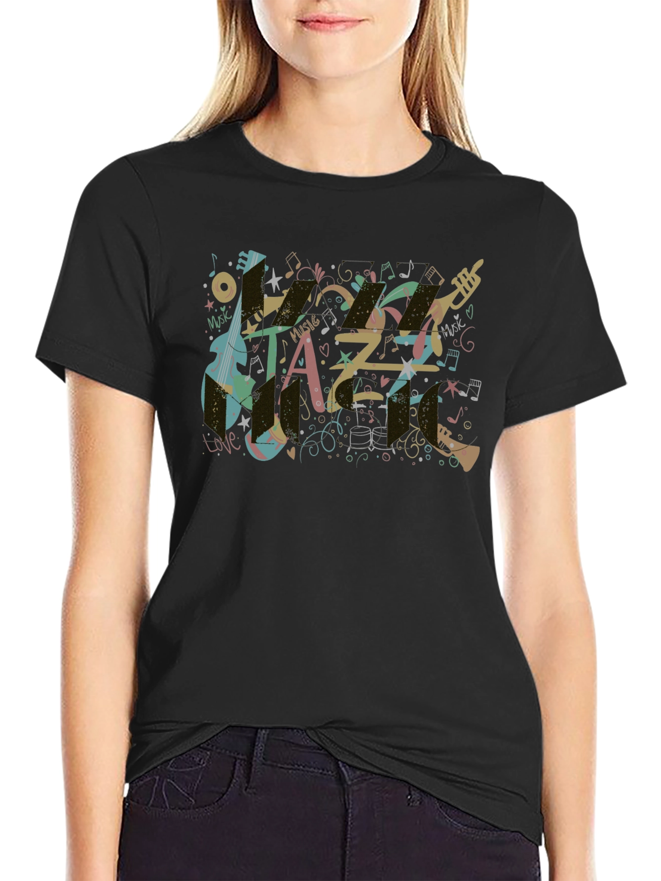Jazz Music T-Shirt Cool Graphic Tee