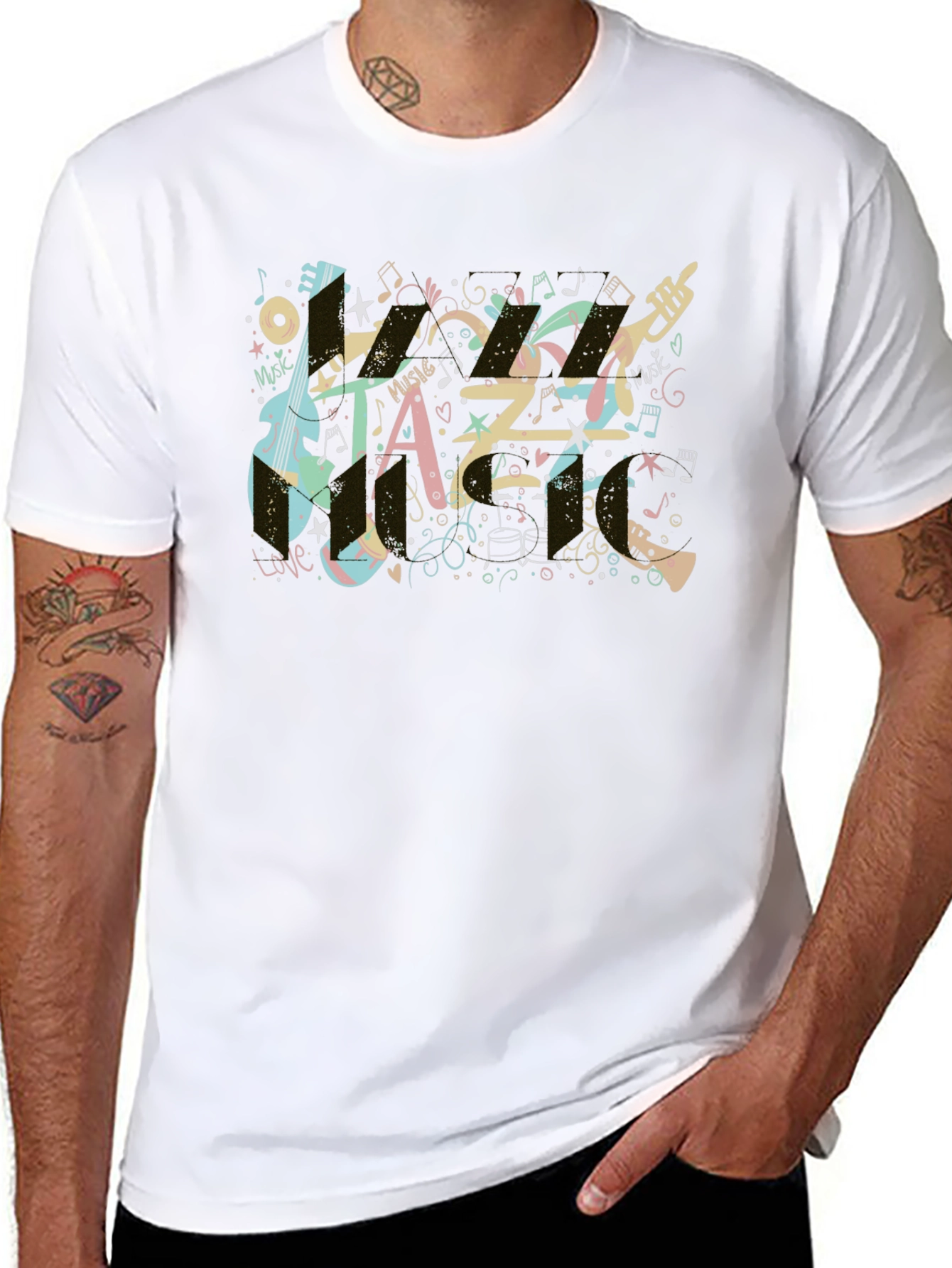 Jazz Music T-Shirt Cool Graphic Tee