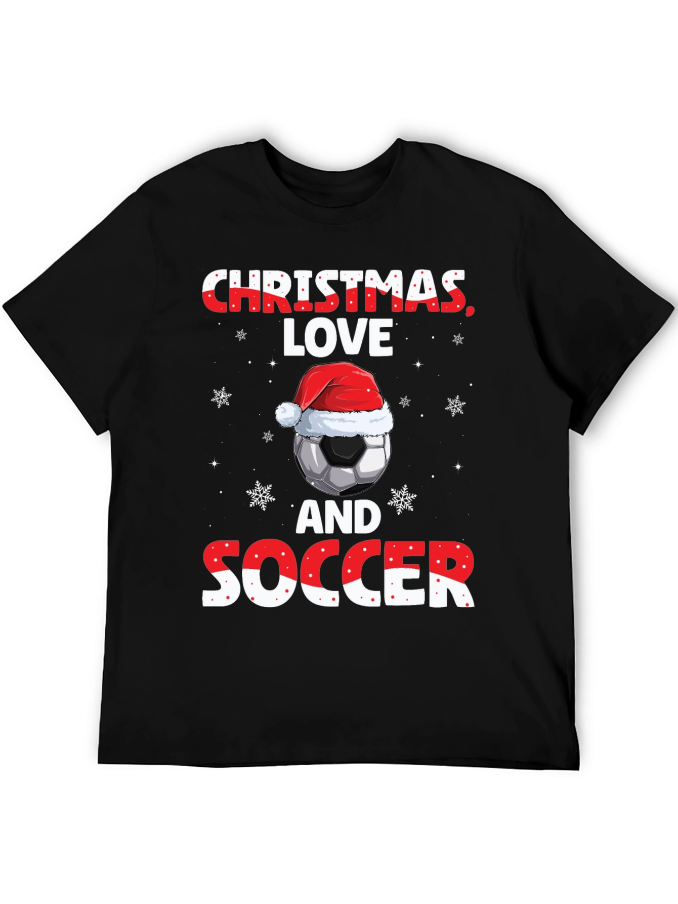 Christmas Love Soccer T-Shirt
