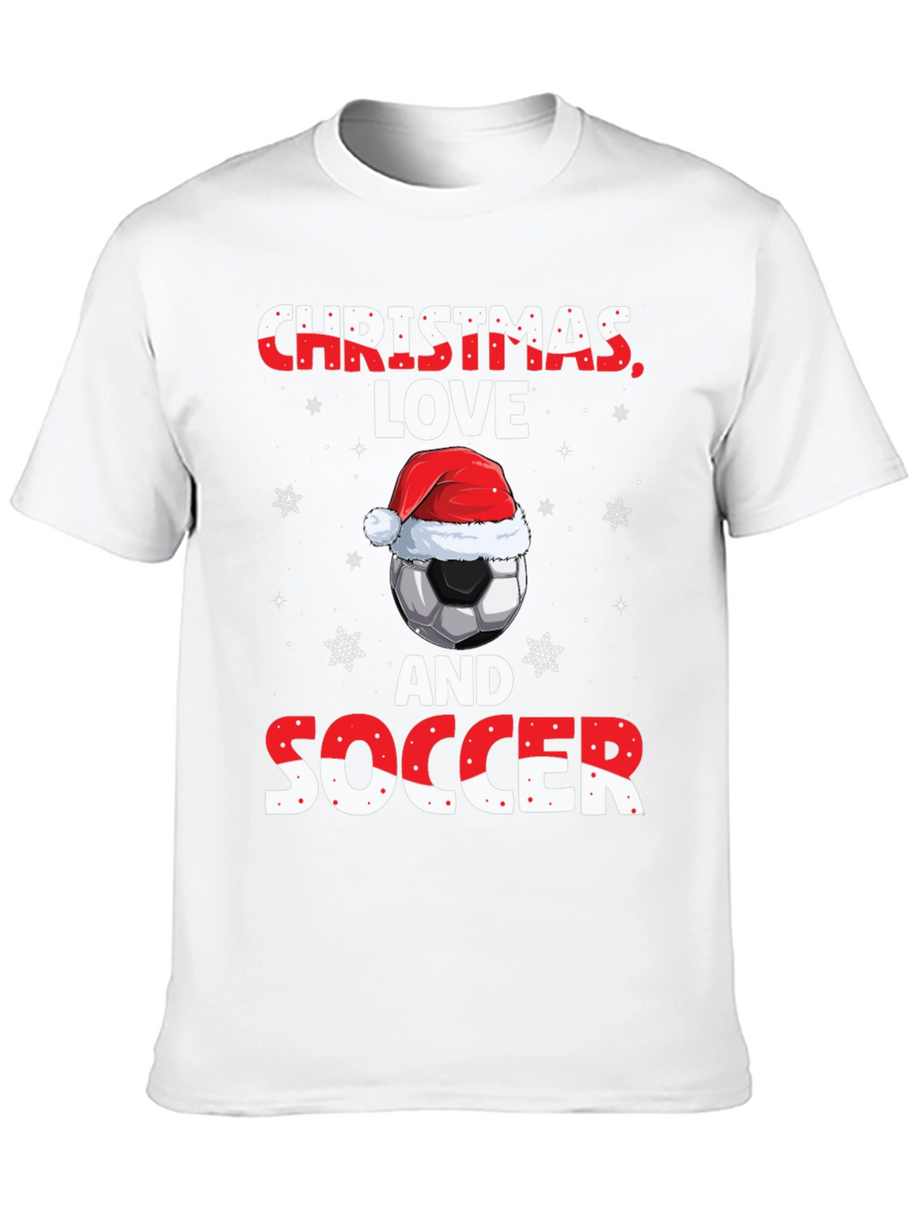 Christmas Love Soccer T-Shirt