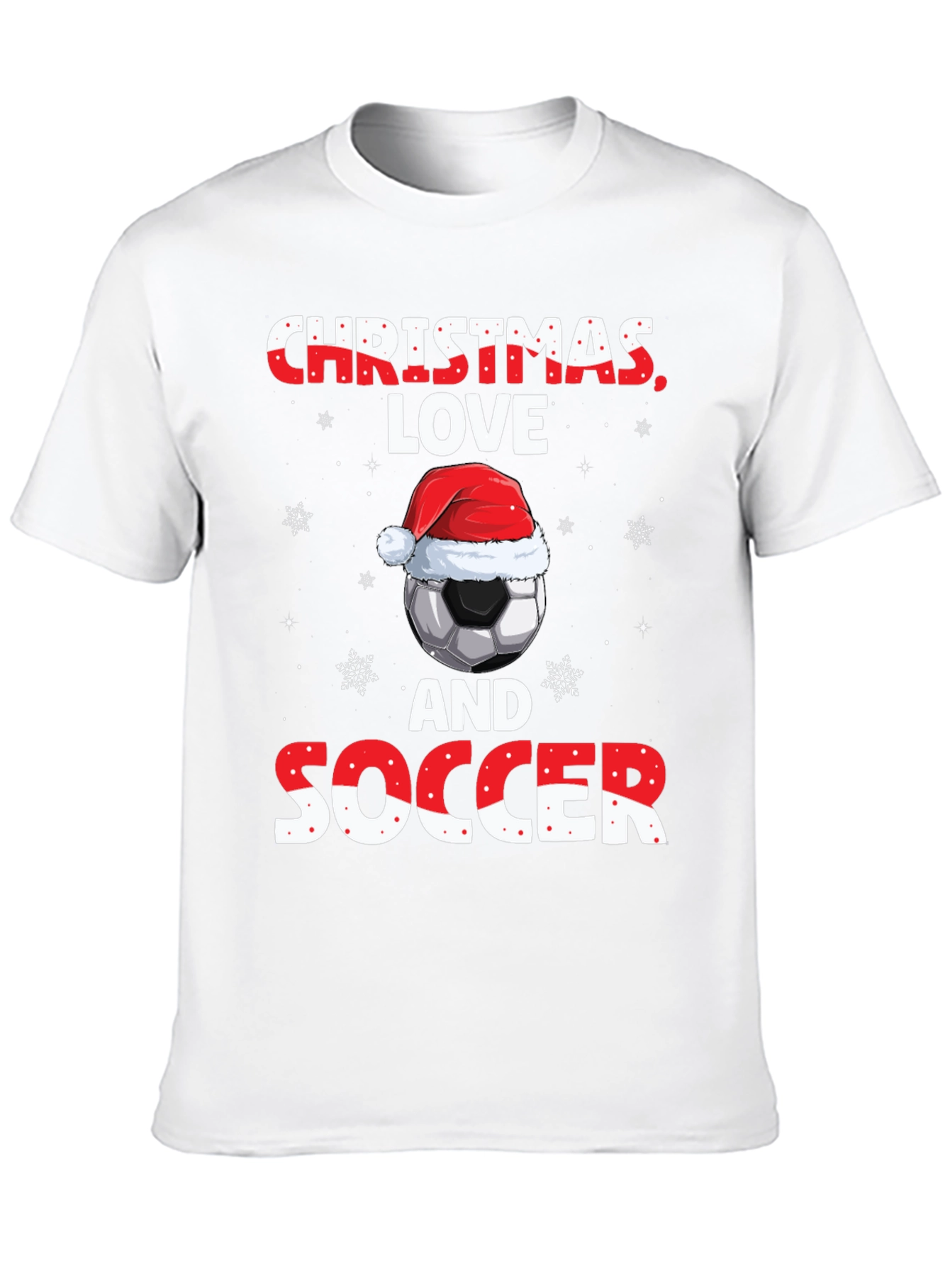 Christmas Love Soccer T-Shirt