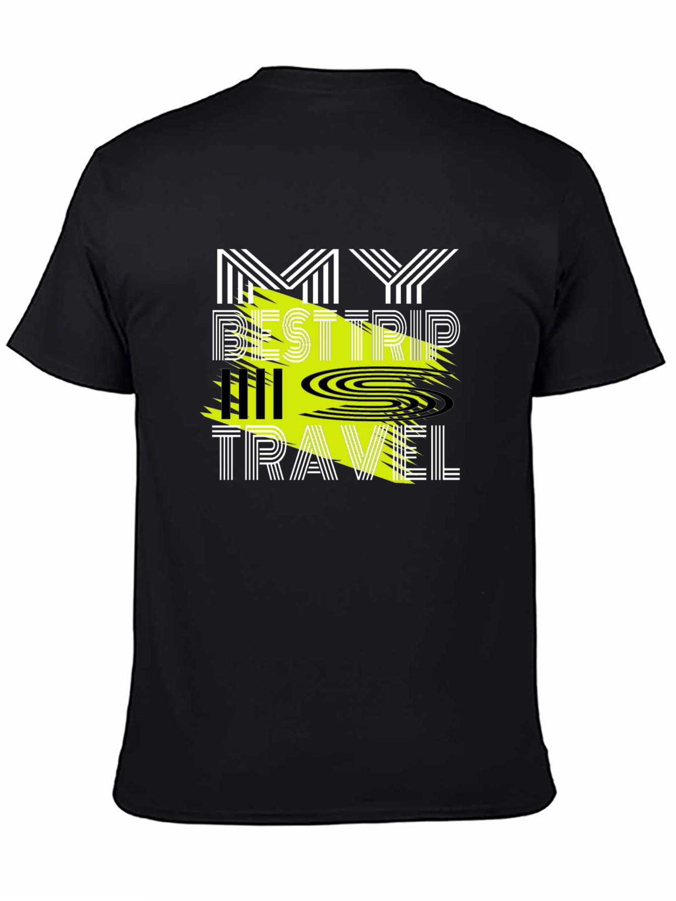 My Best Trip All Travel Graphic Tee - Black