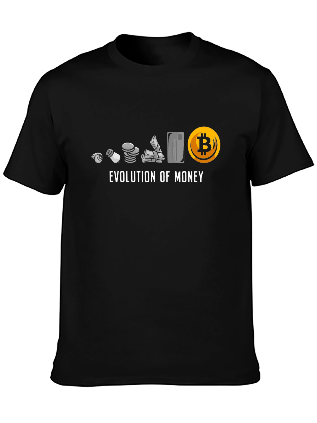 Evolution of Money Bitcoin T-Shirt