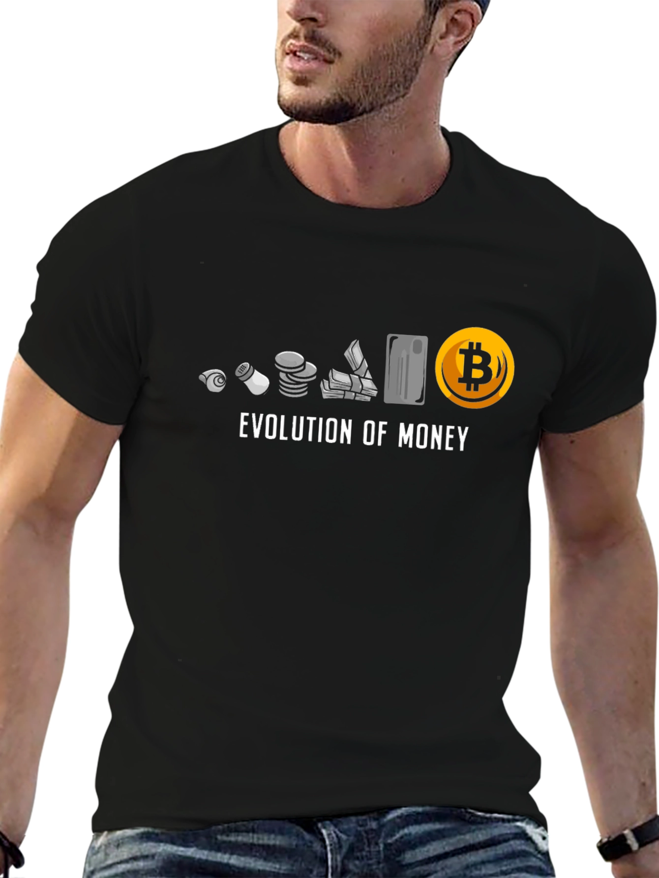 Evolution of Money Bitcoin T-Shirt