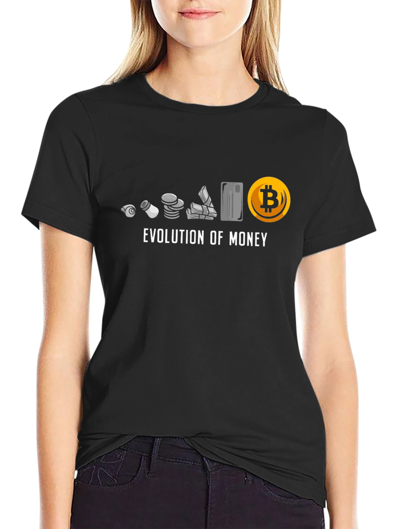 Evolution of Money Bitcoin T-Shirt