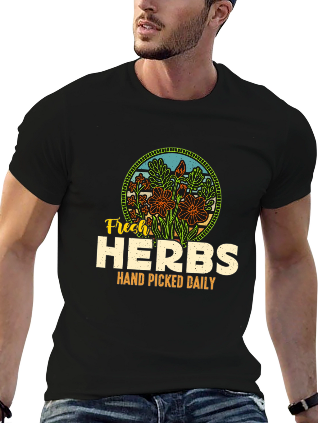 Fresh Herbs Graphic Tee - Hand Picked Daily