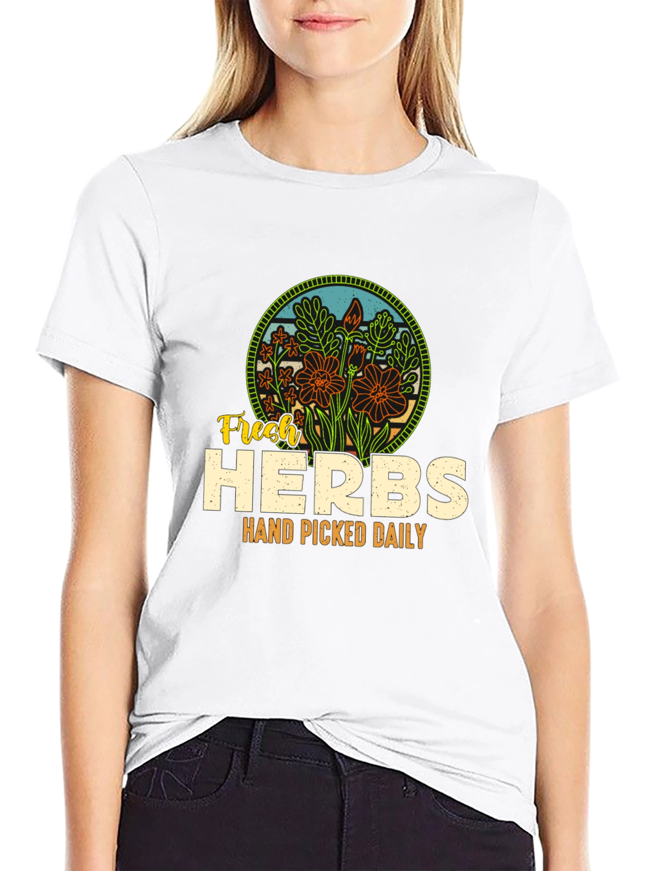 Fresh Herbs Graphic Tee - Hand Picked Daily