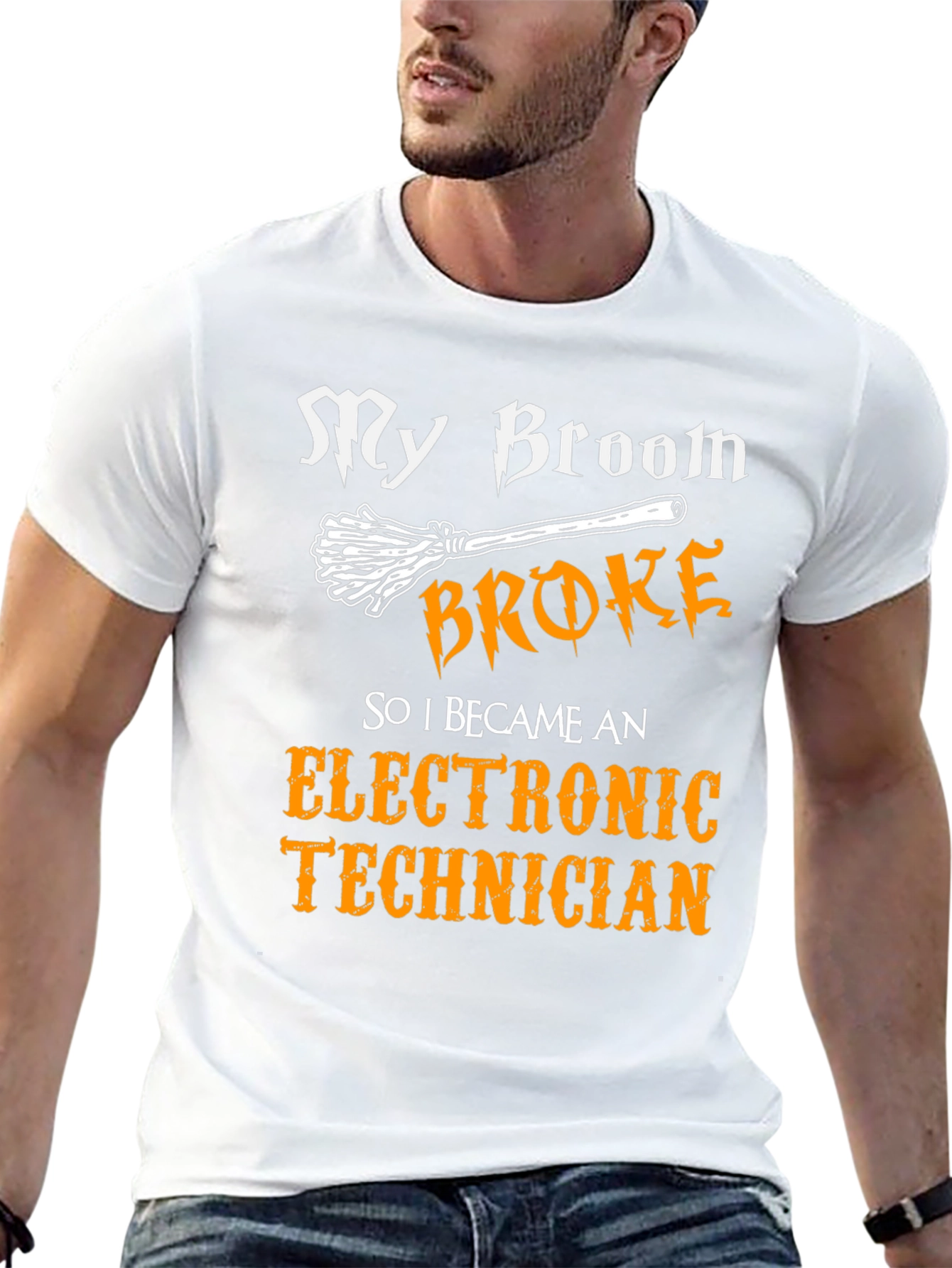 My Broom Broke Electronic Technician T-Shirt