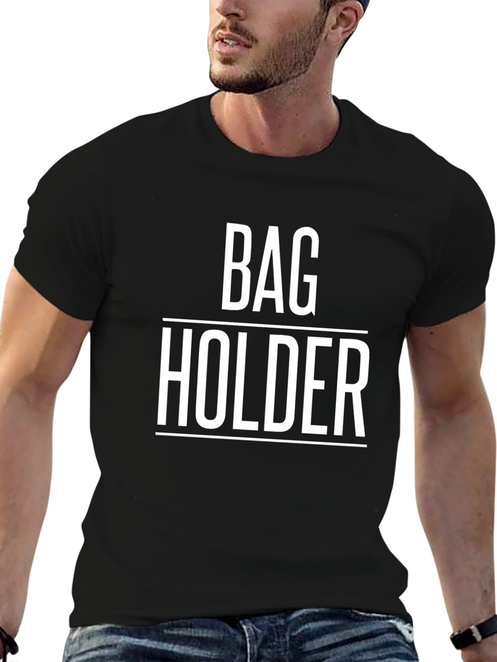 Bag Holder Graphic Tee - Funny Sarcastic T-Shirt