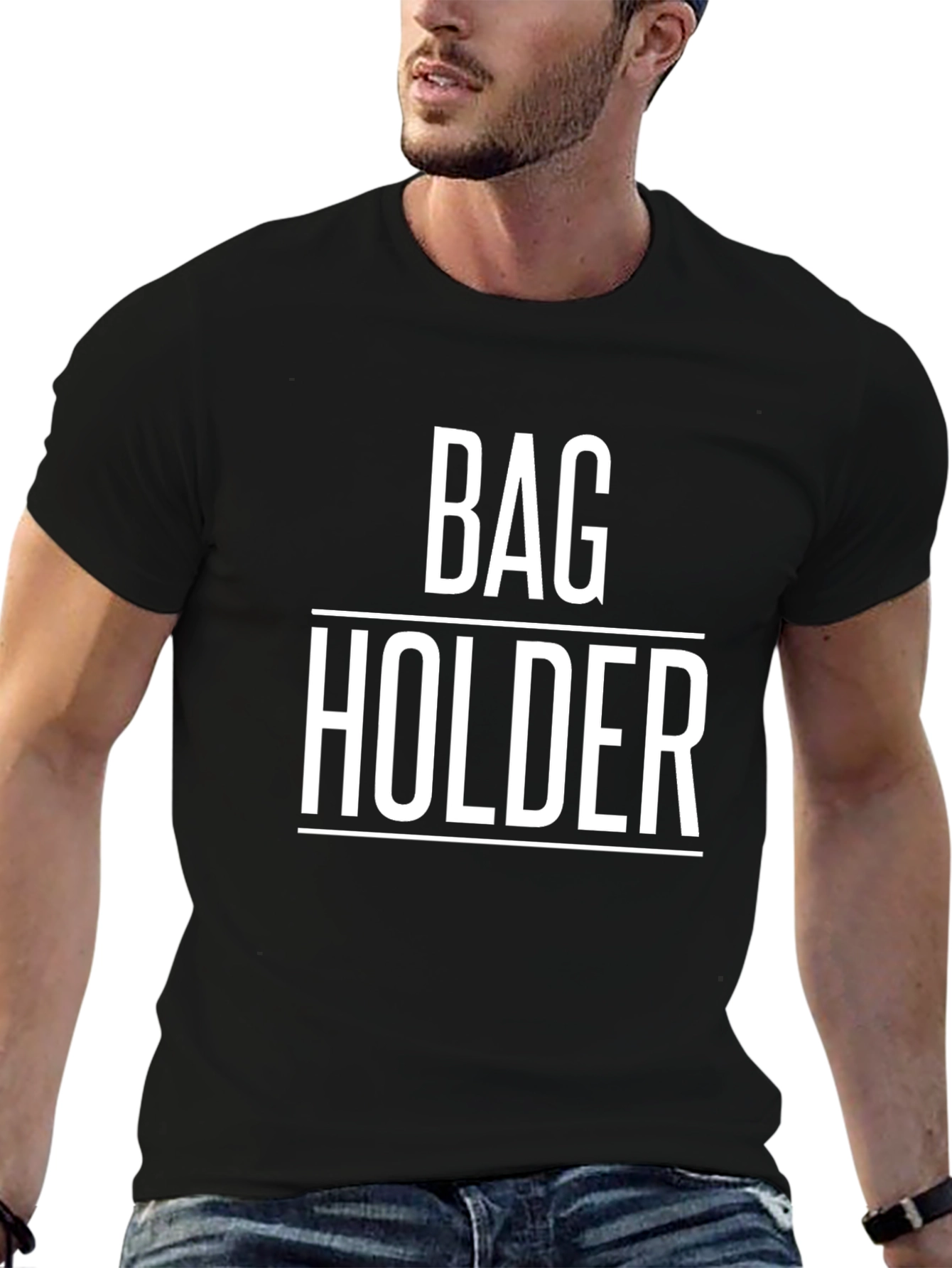 Bag Holder Graphic Tee - Funny Sarcastic T-Shirt