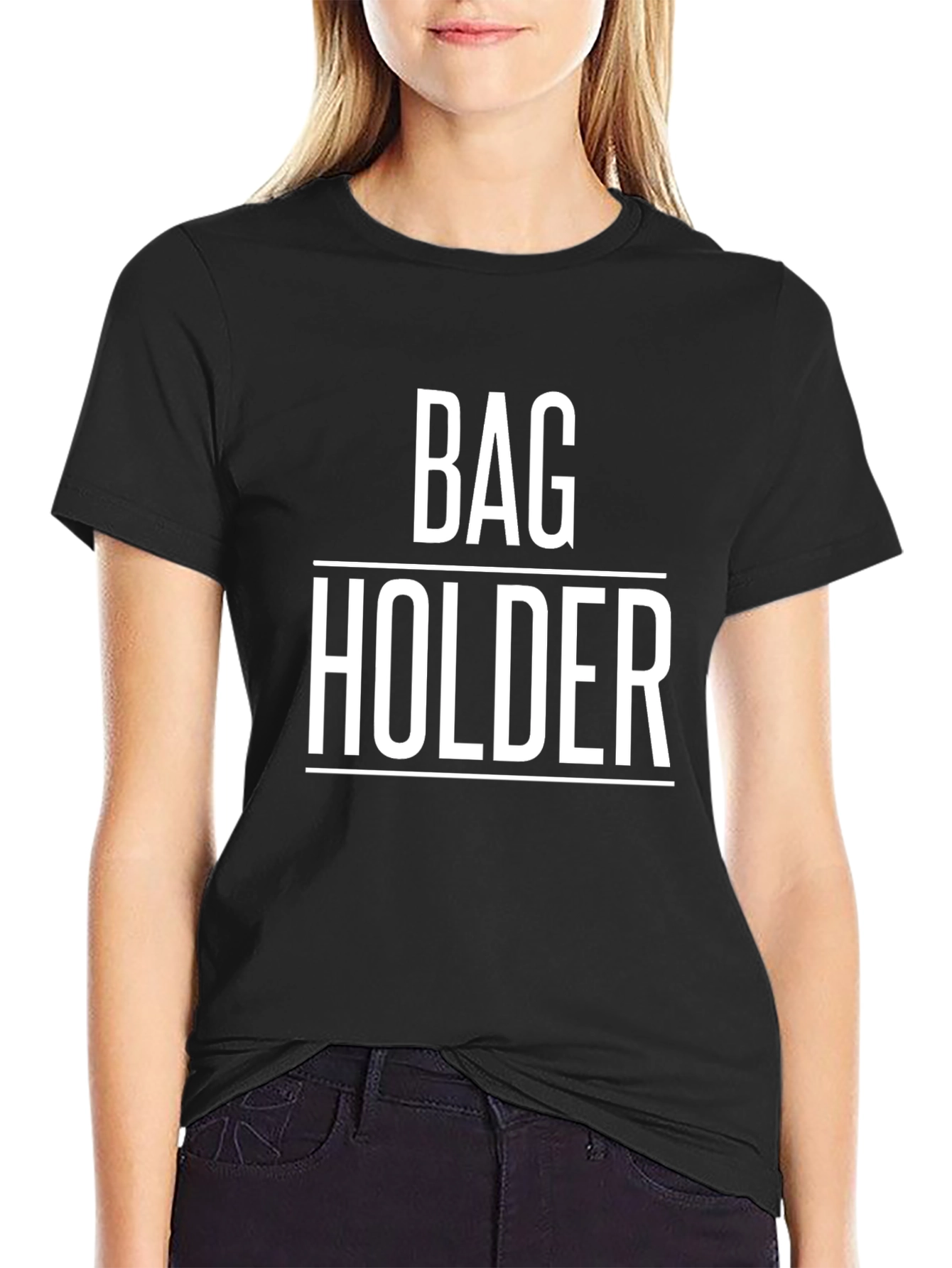 Bag Holder Graphic Tee - Funny Sarcastic T-Shirt
