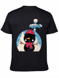 Festive Snowman Graphic Tee - North Pole Adventure