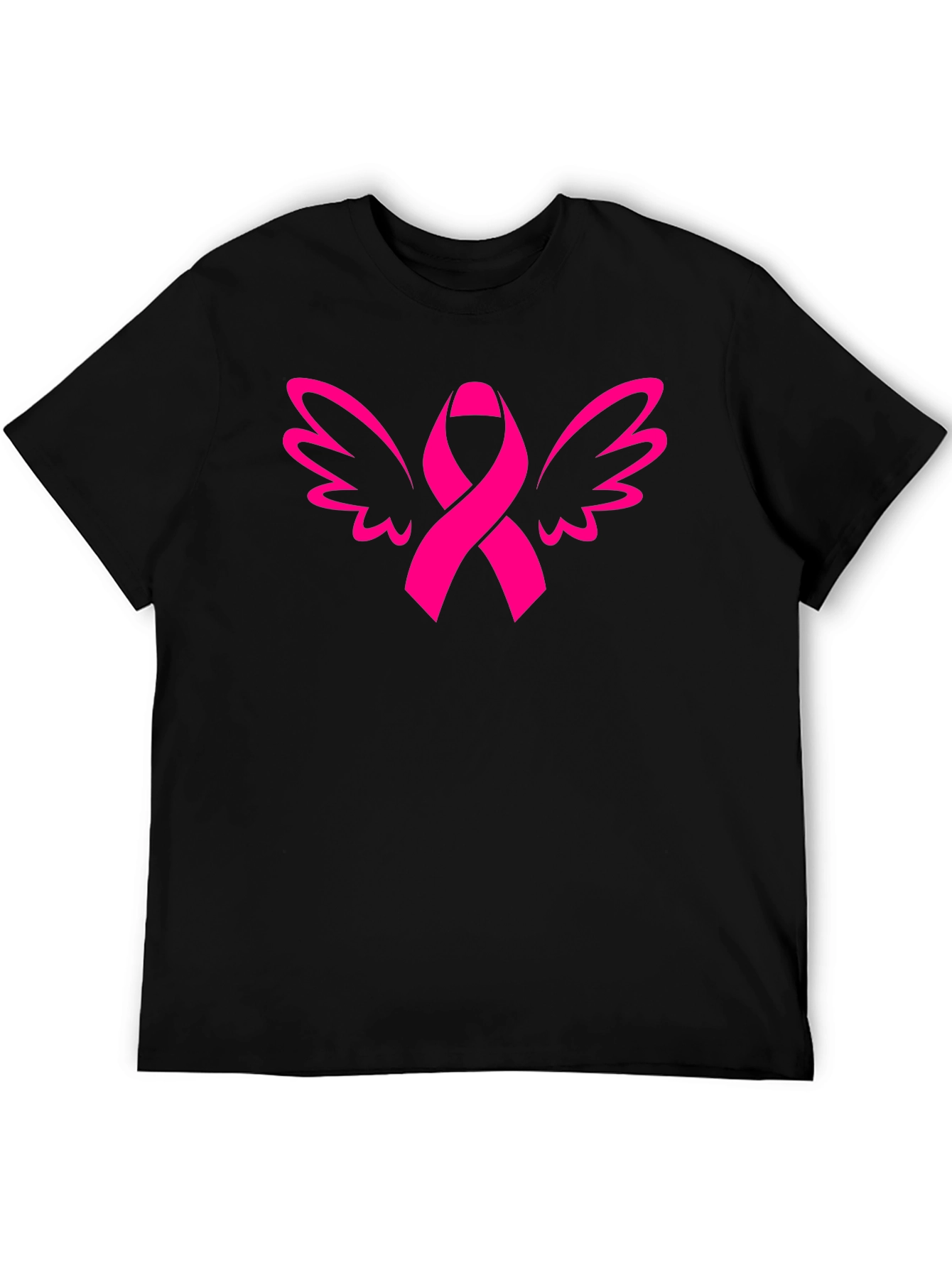 Ribbon Wings Graphic Tee - Breast Cancer Awareness