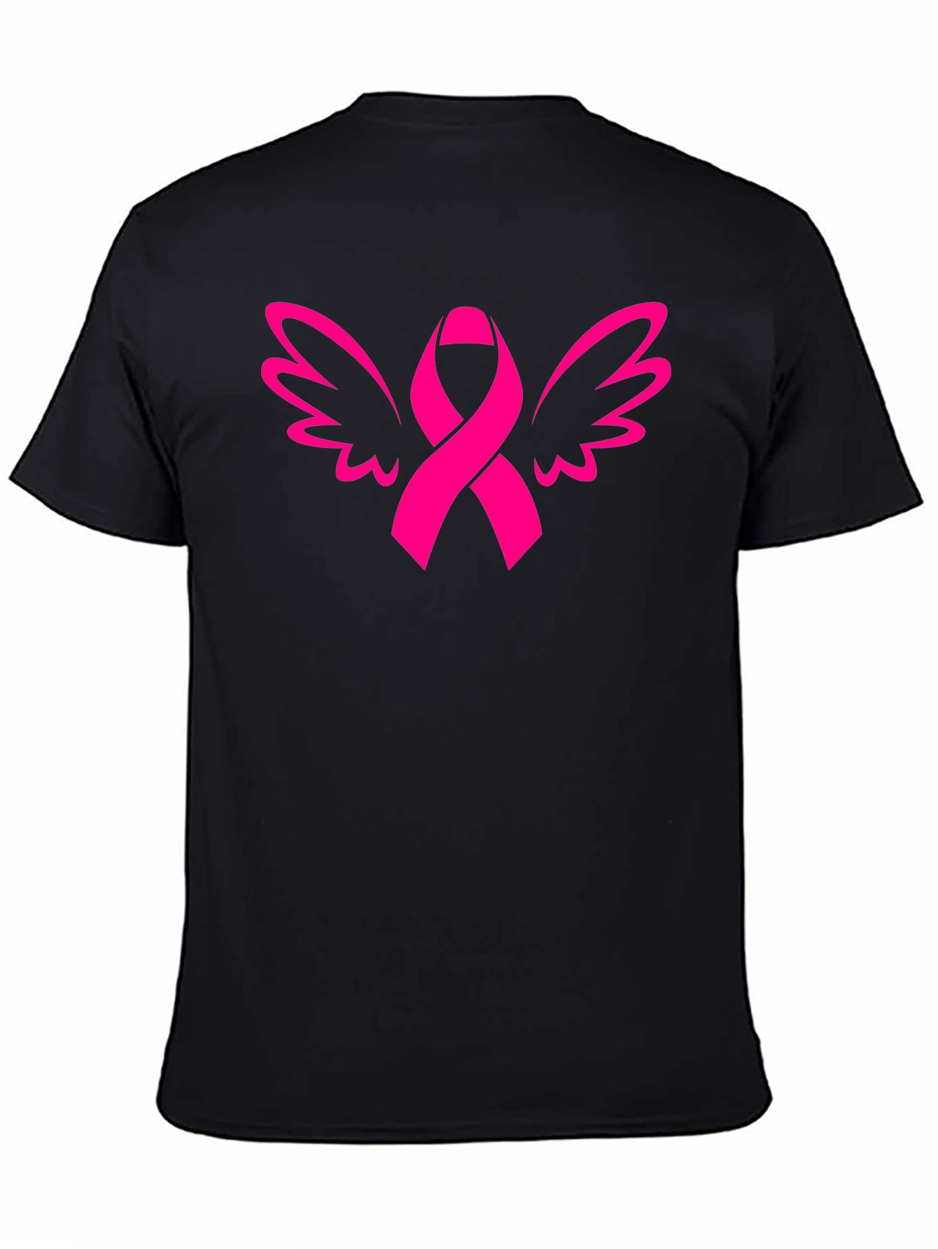 Ribbon Wings Graphic Tee - Breast Cancer Awareness