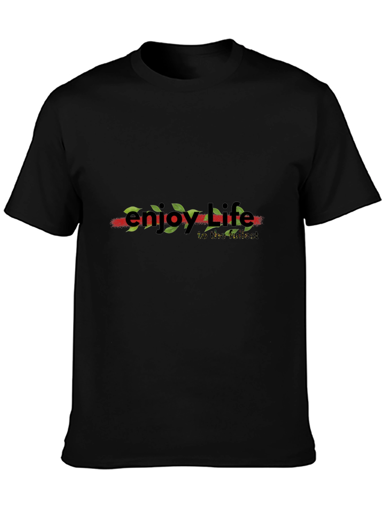 Enjoy Life Graphic Tee - Short Sleeve Black
