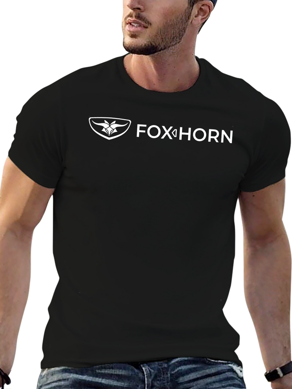 Fox Horn Graphic Tee - Black