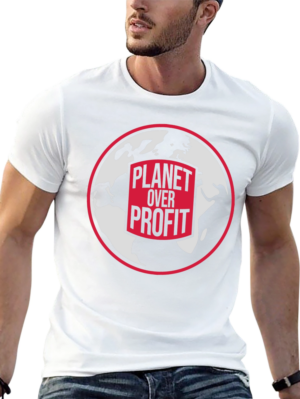 Planet Over Profit Graphic Tee - Earth Activist T-Shirt