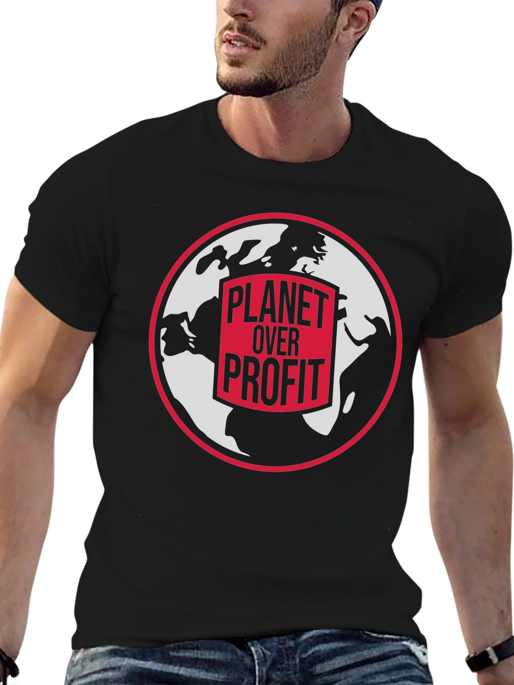 Planet Over Profit Graphic Tee - Earth Activist T-Shirt
