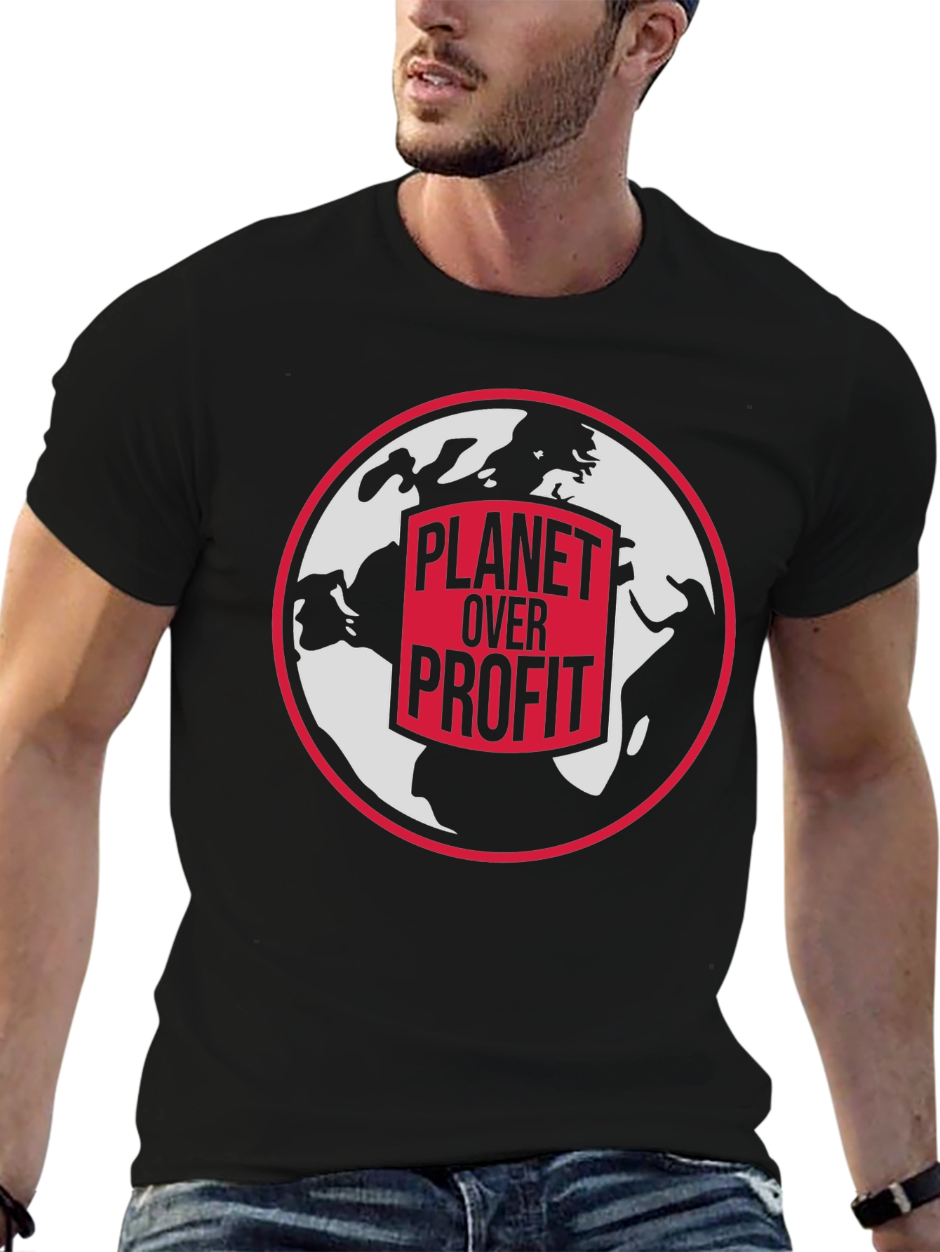 Planet Over Profit Graphic Tee - Earth Activist T-Shirt