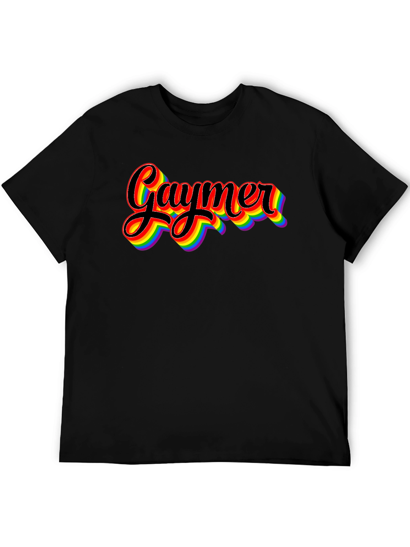 Gaymer Pride Rainbow Graphic Tee