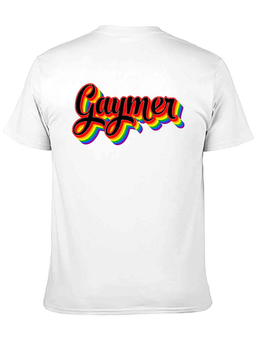 Gaymer Pride Rainbow Graphic Tee