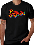 Gaymer Pride Rainbow Graphic Tee