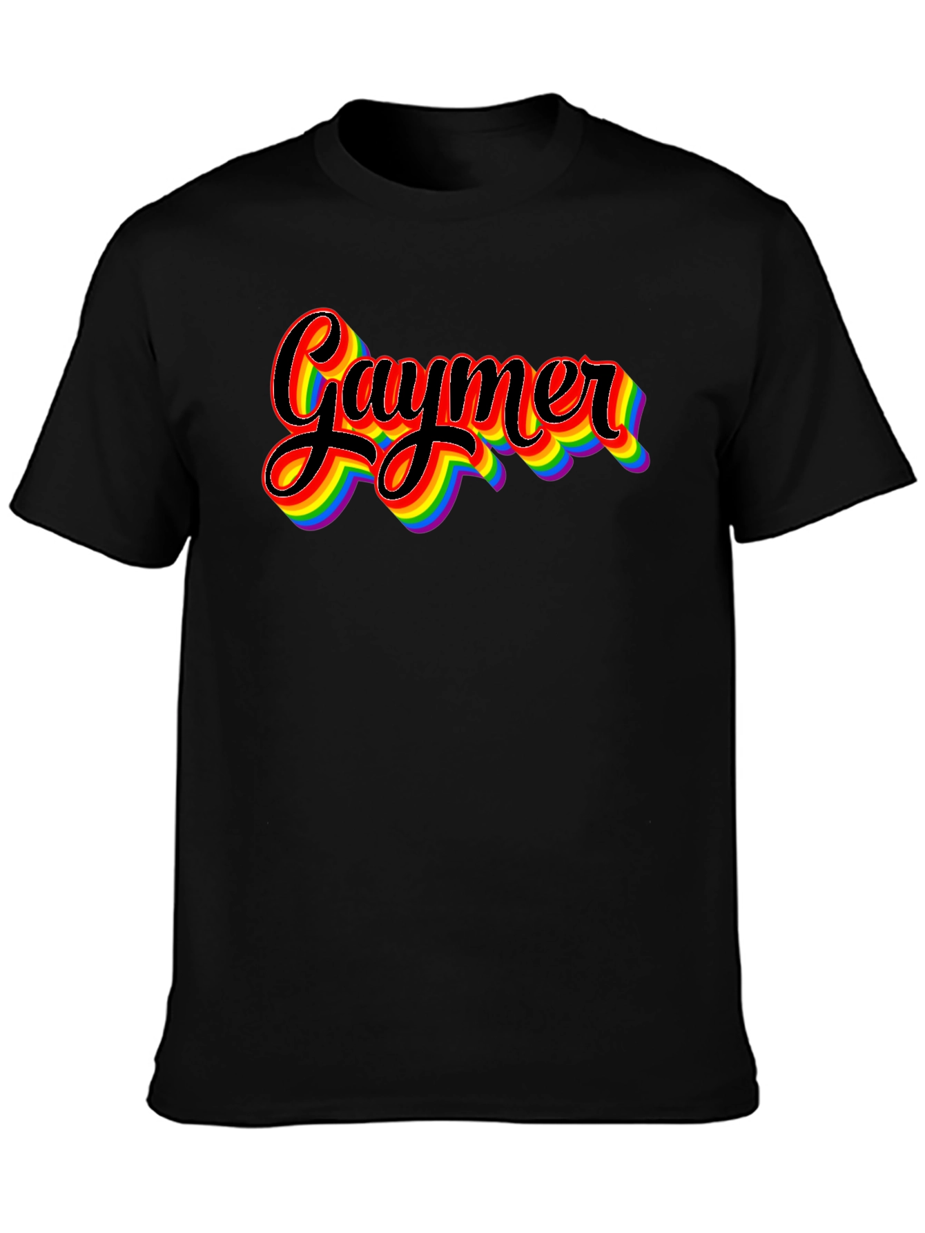 Gaymer Pride Rainbow Graphic Tee