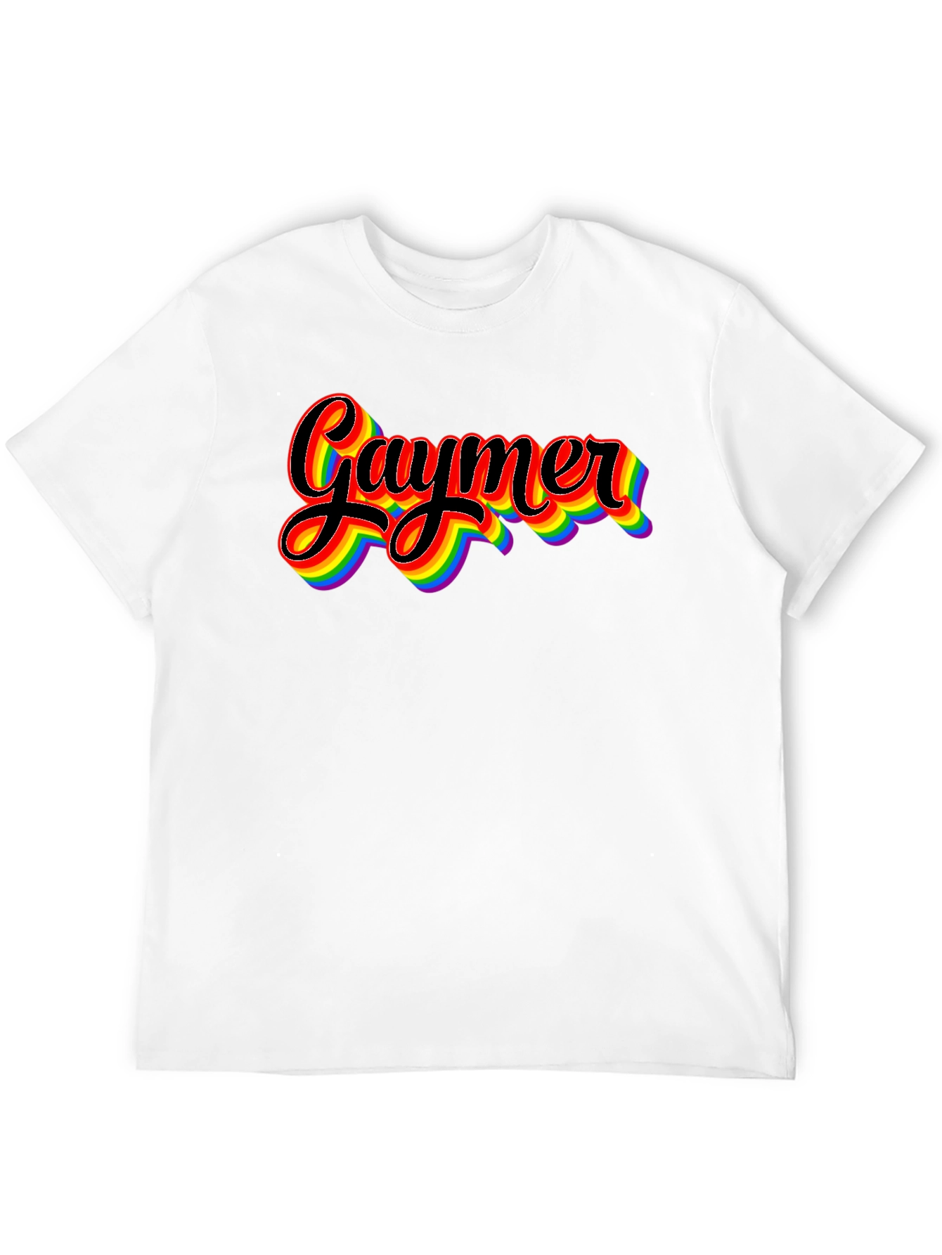 Gaymer Pride Rainbow Graphic Tee