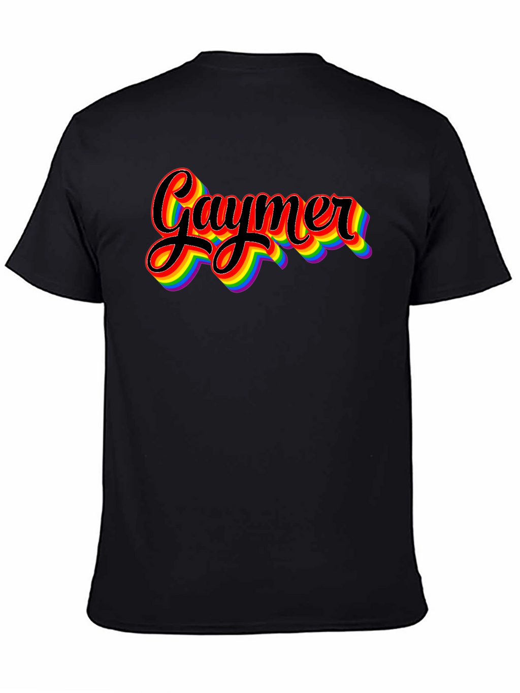 Gaymer Pride Rainbow Graphic Tee