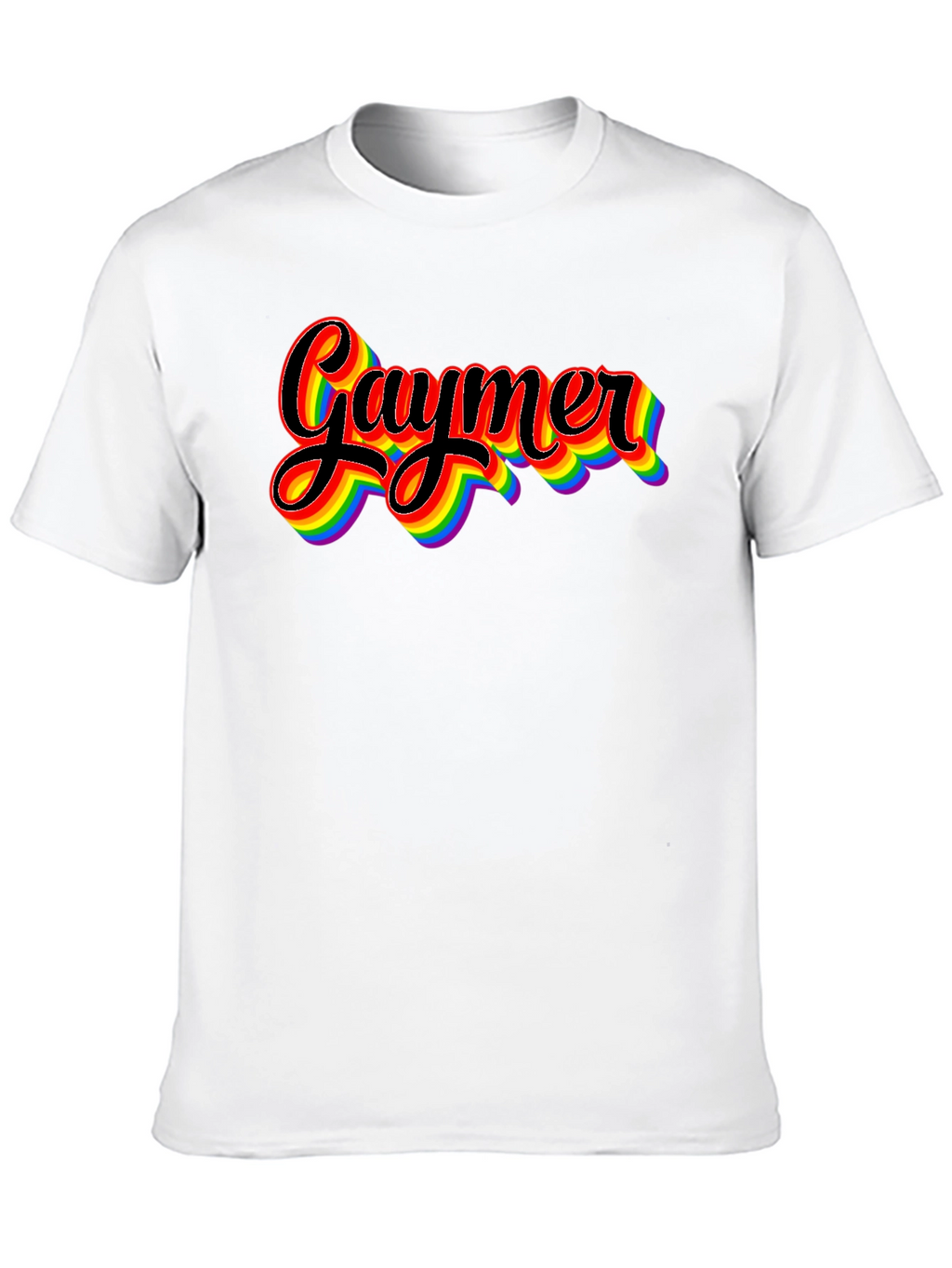 Gaymer Pride Rainbow Graphic Tee