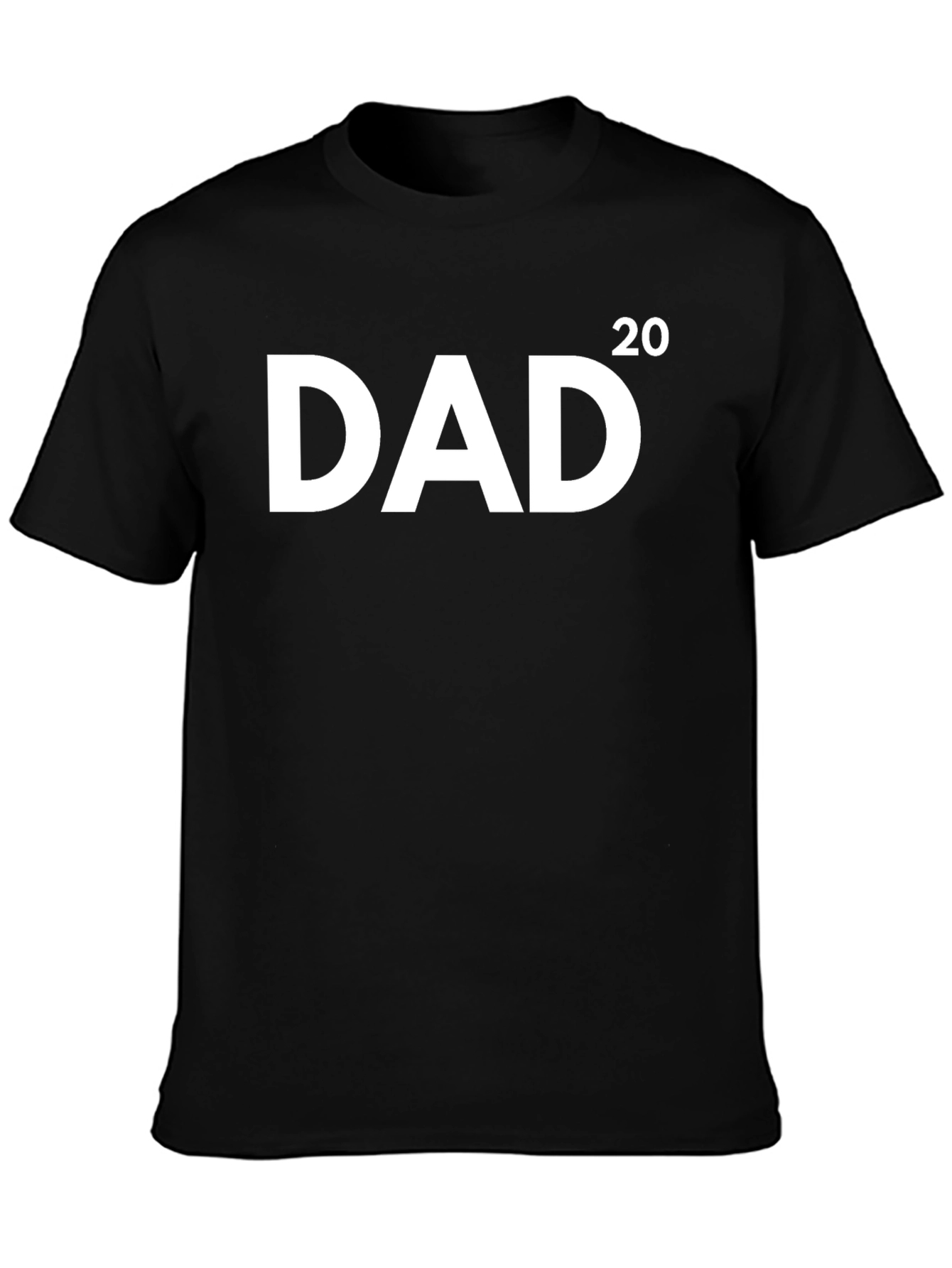DAD 2020 Black Cotton T-Shirt