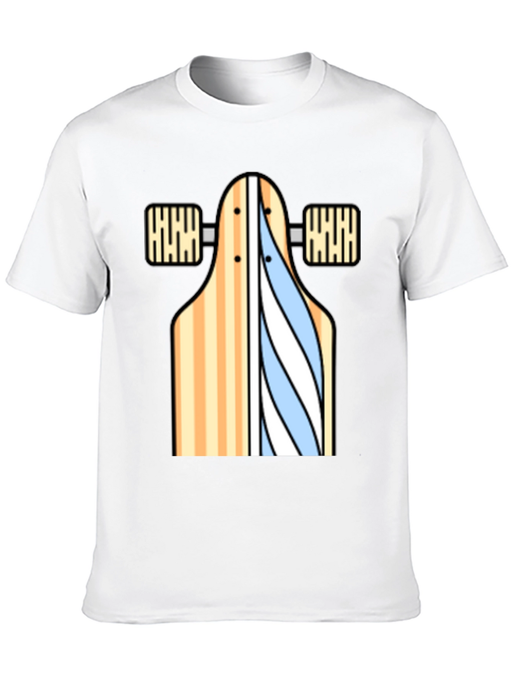 Skateboard Graphic T-Shirt - Casual Style