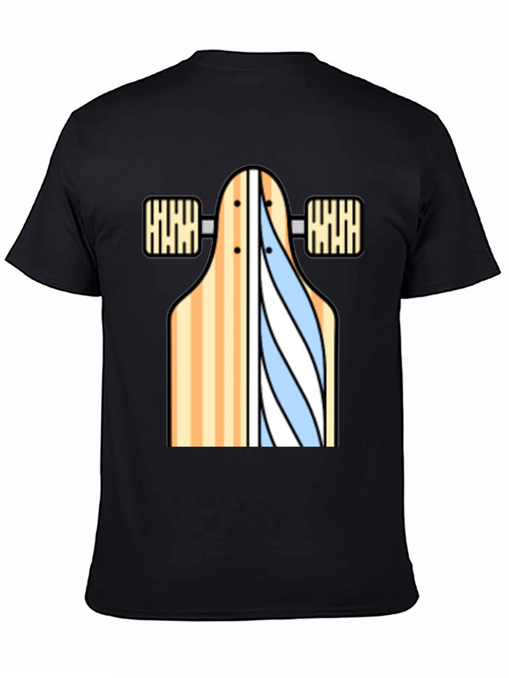 Skateboard Graphic T-Shirt - Casual Style