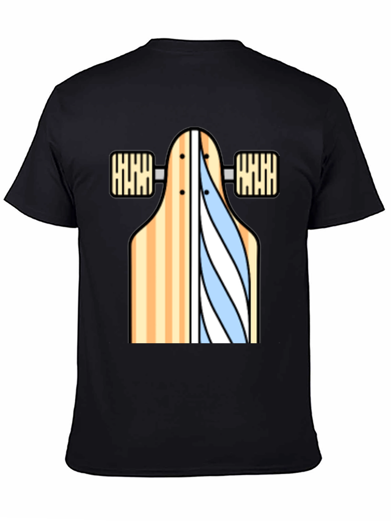 Skateboard Graphic T-Shirt - Casual Style