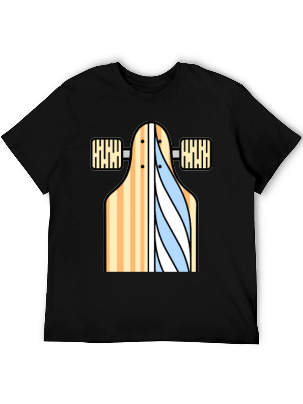 Skateboard Graphic T-Shirt - Casual Style