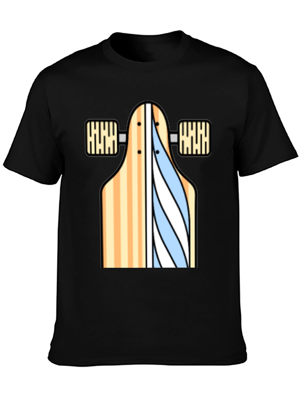 Skateboard Graphic T-Shirt - Casual Style