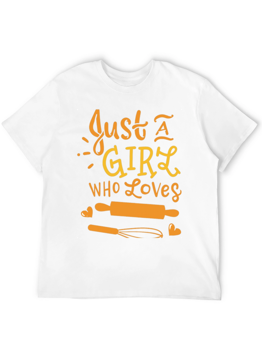 Just A Girl Who Loves Baking Black Tee