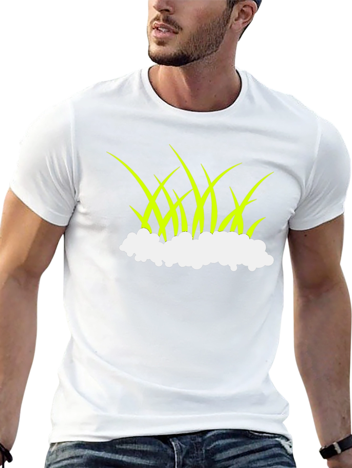 Lawn Graphic Tee - Unique Grass Design T-Shirt