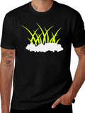 Lawn Graphic Tee - Unique Grass Design T-Shirt