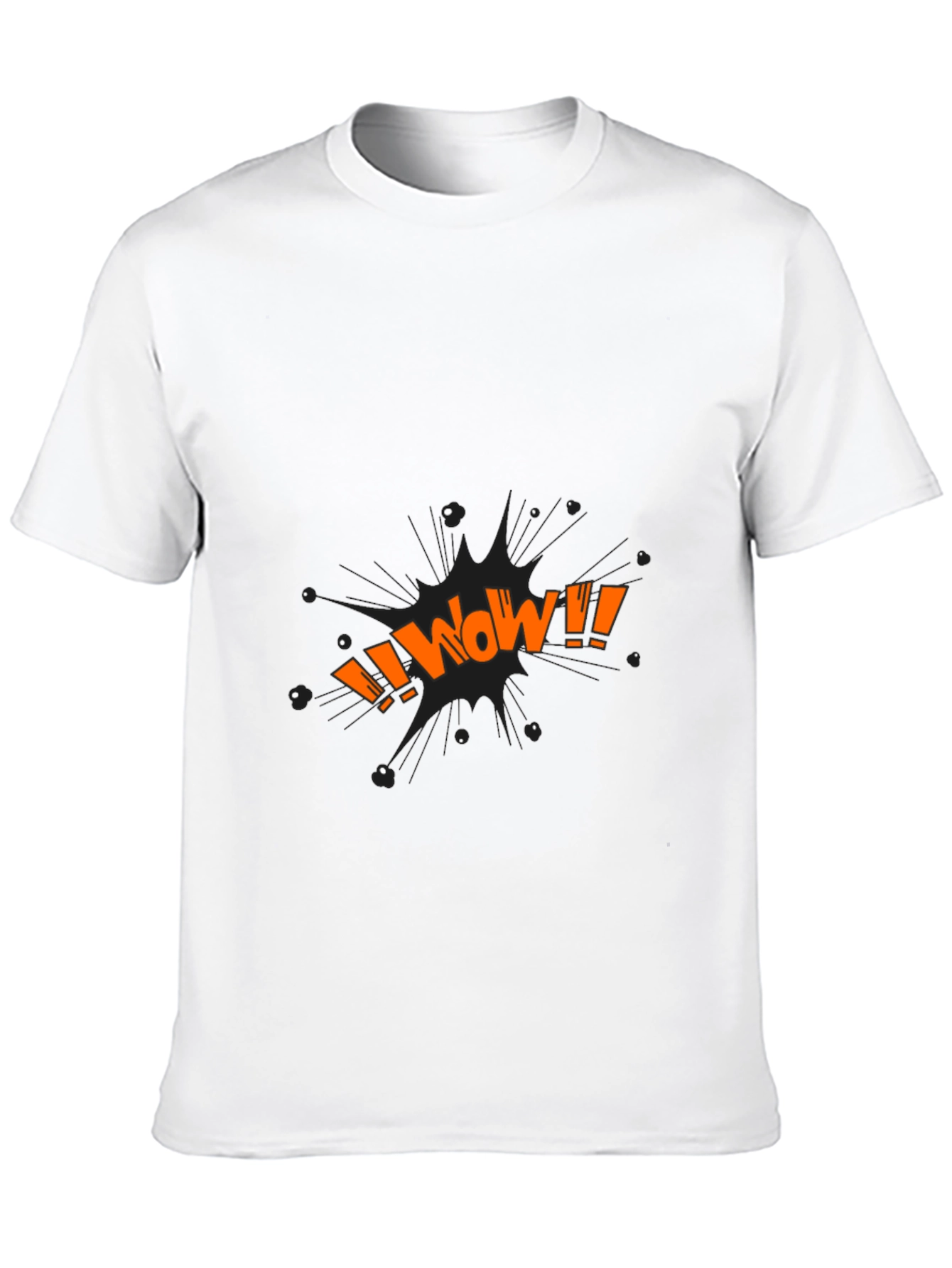 WOW Graphic Tee - Black Cotton Blend