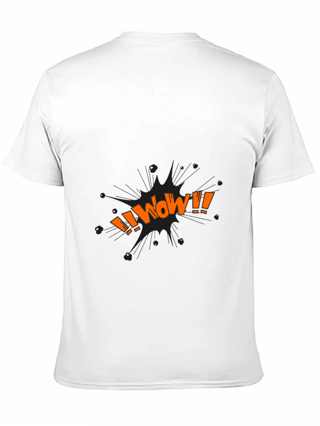 WOW Graphic Tee - Black Cotton Blend