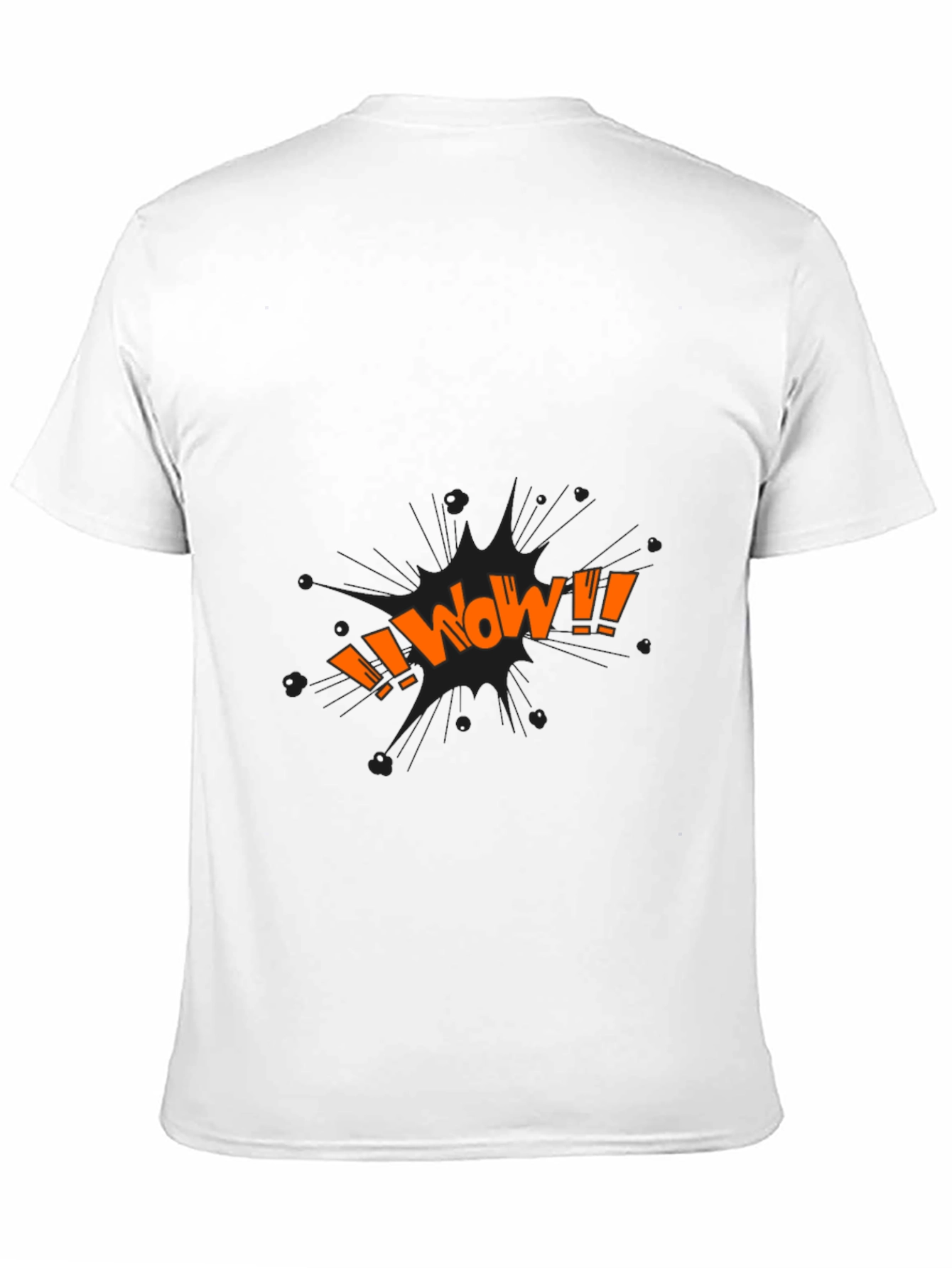 WOW Graphic Tee - Black Cotton Blend