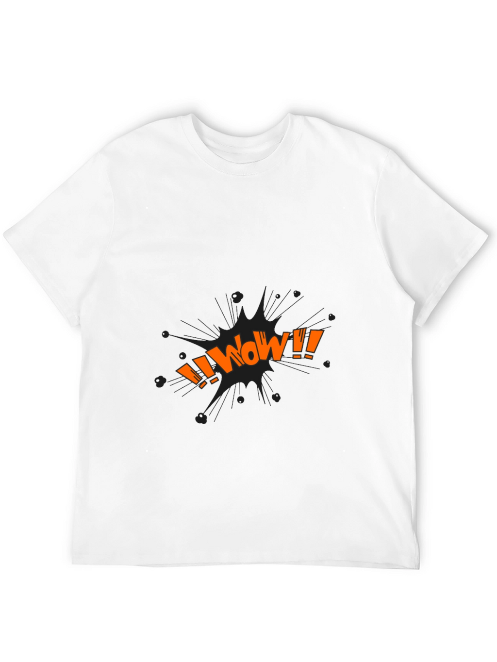 WOW Graphic Tee - Black Cotton Blend
