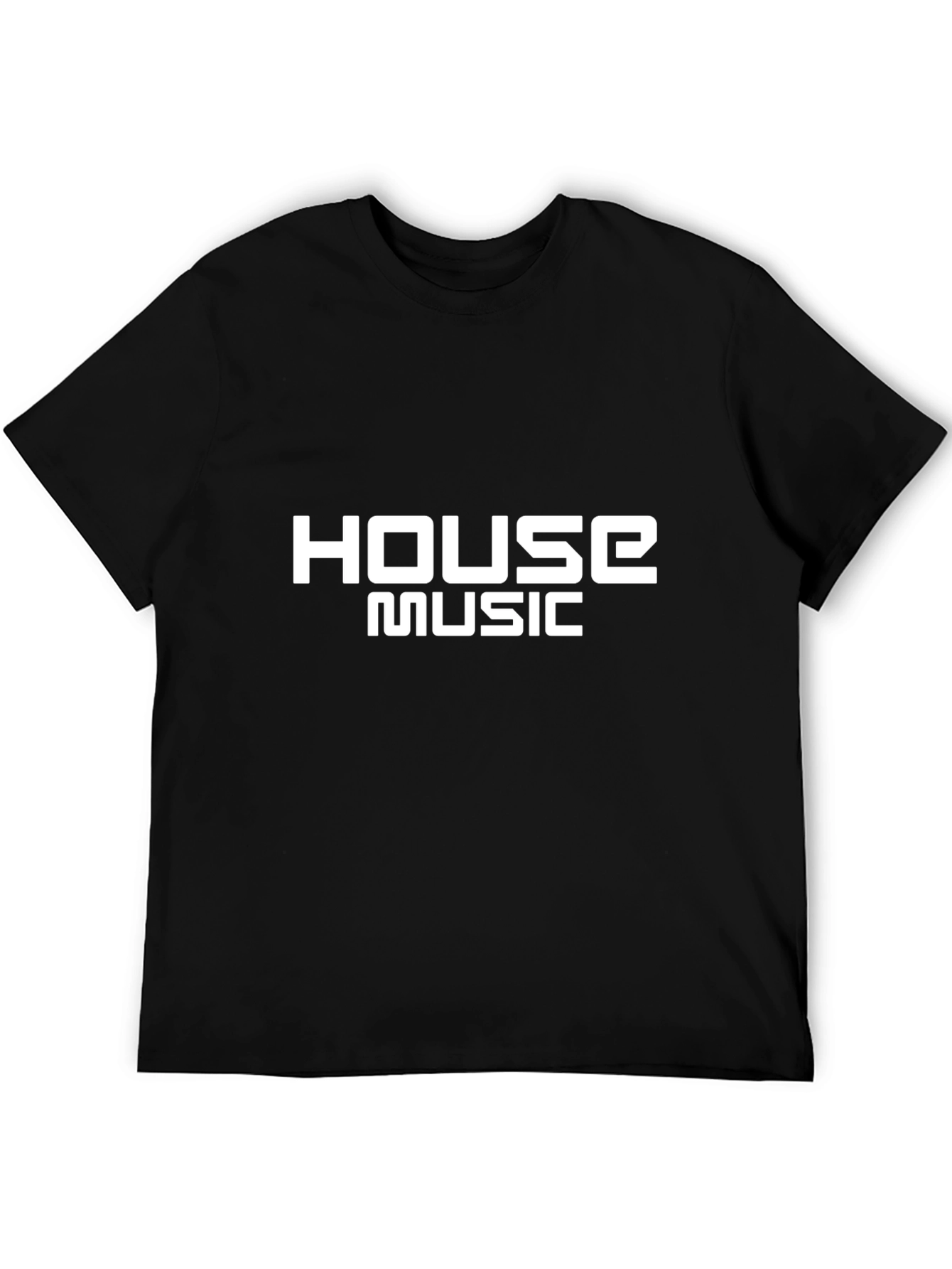 House Music T-Shirt - Black Graphic Tee
