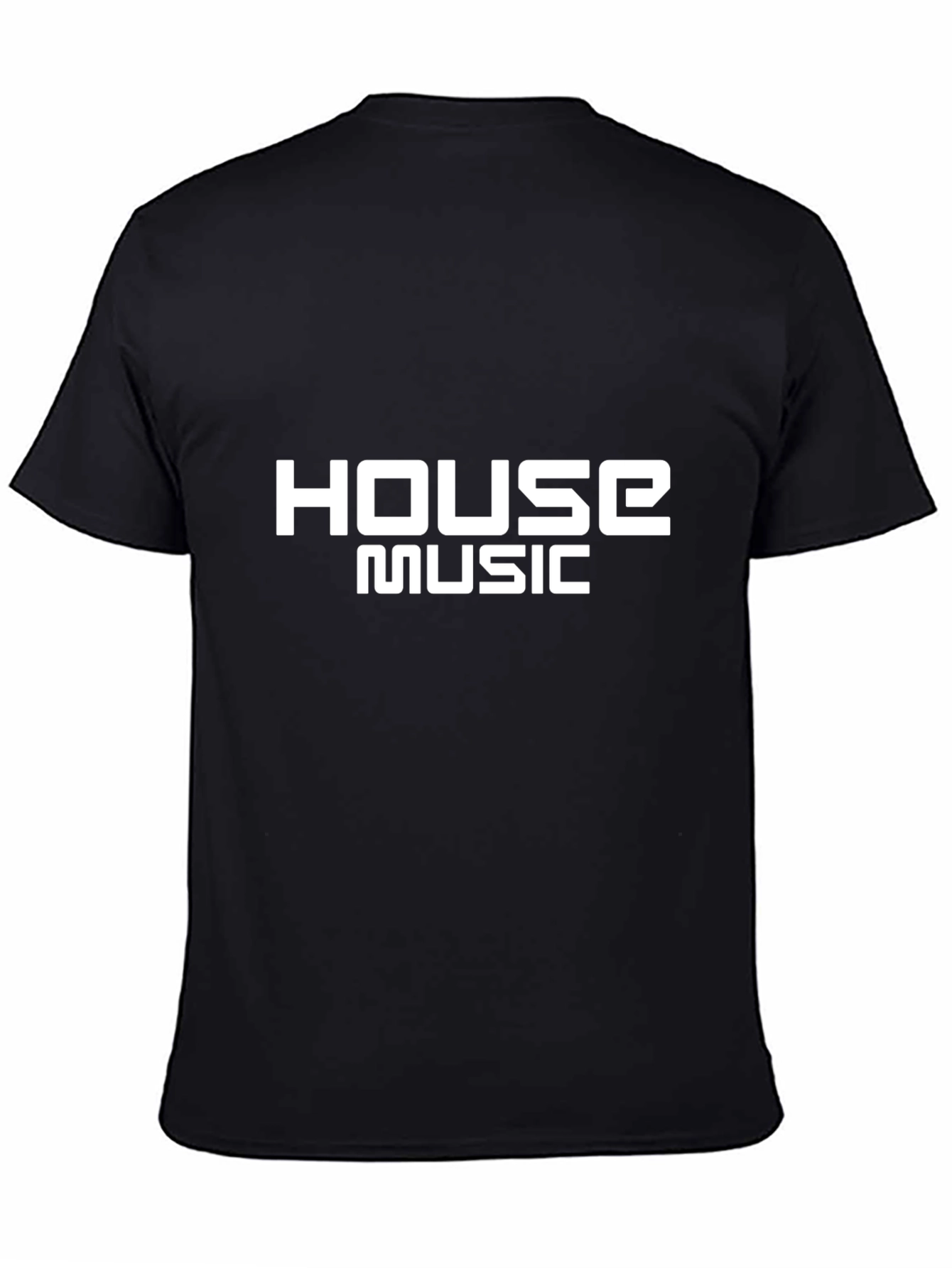 House Music T-Shirt - Black Graphic Tee