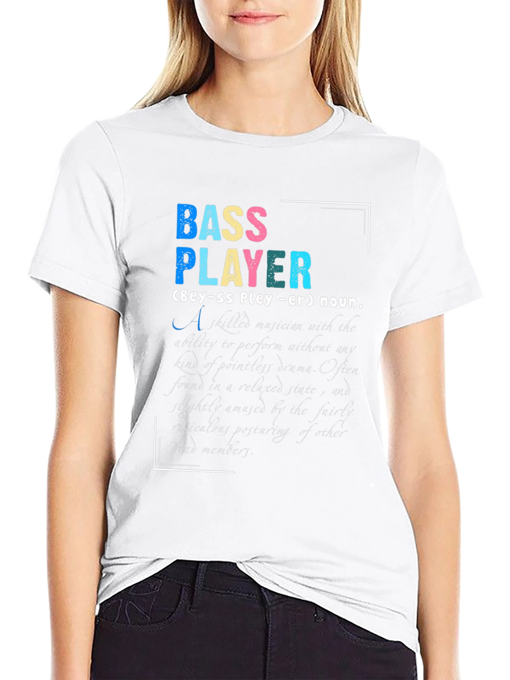 Bass Player Definition Graphic T-Shirt