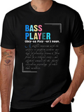 Bass Player Definition Graphic T-Shirt